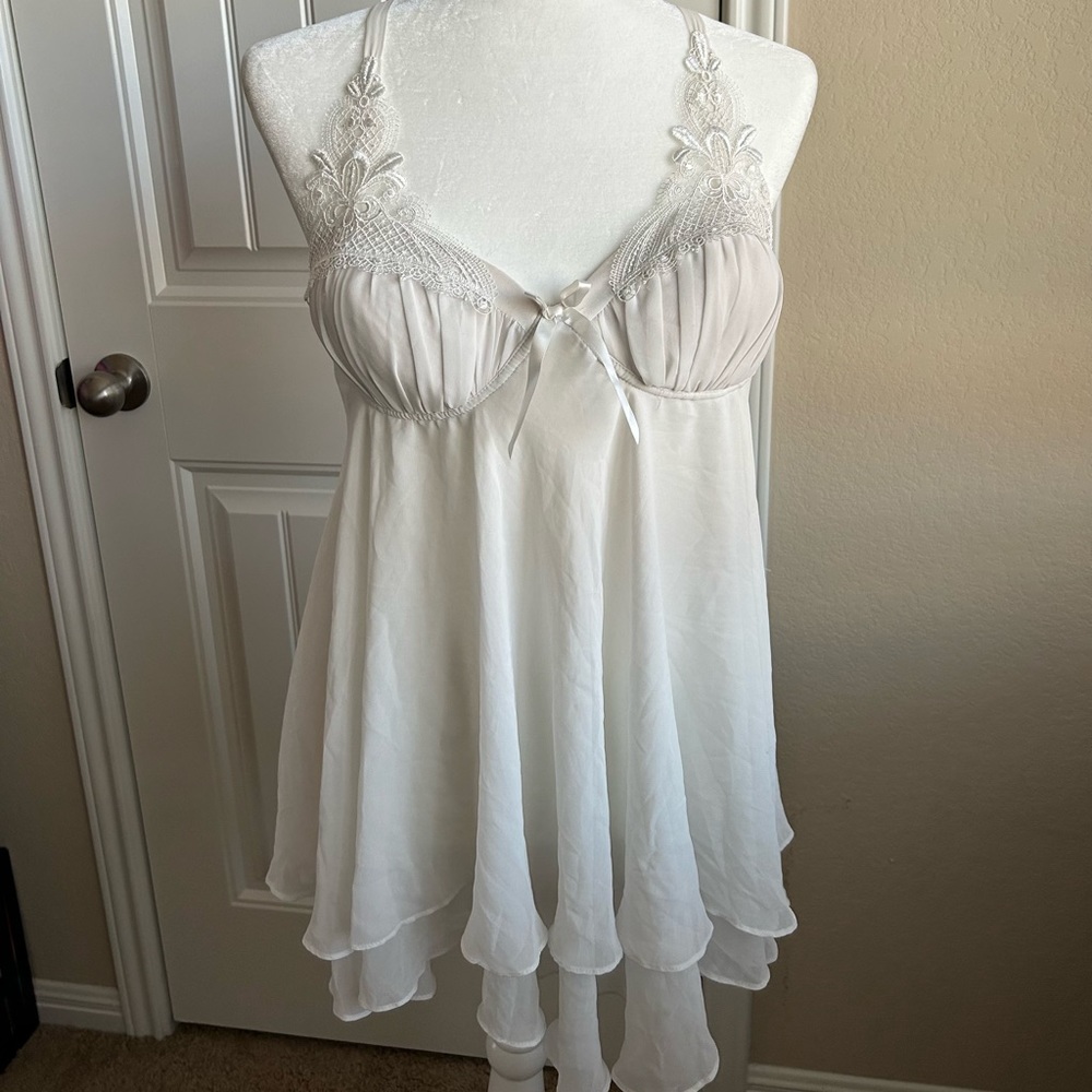 White Lace Babydoll Dress.
